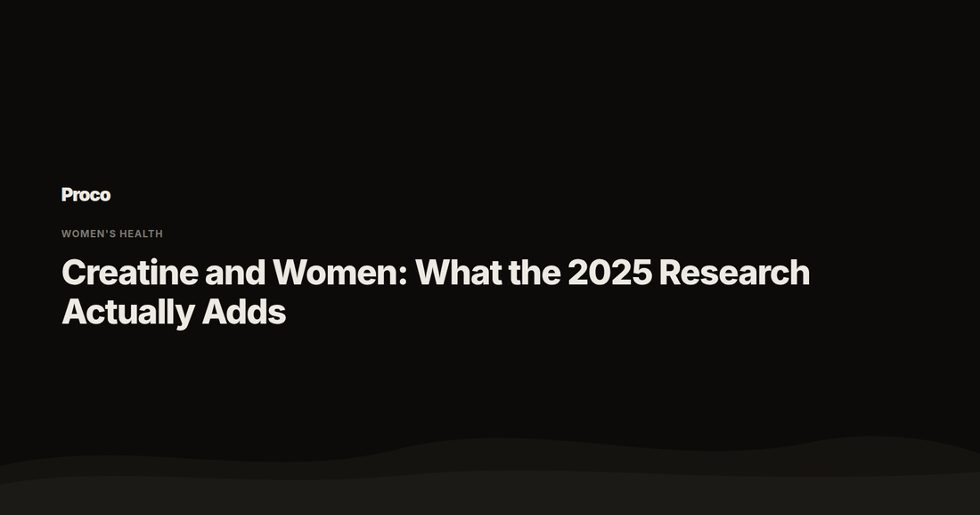 Creatine and Women — Proco