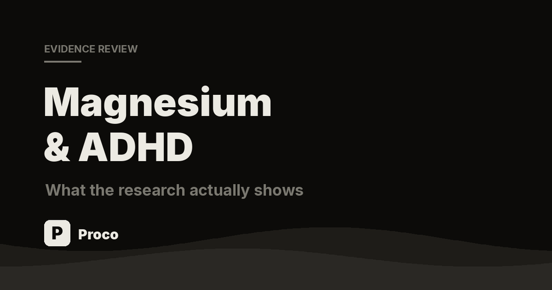 Magnesium and ADHD: What the research actually shows — Proco