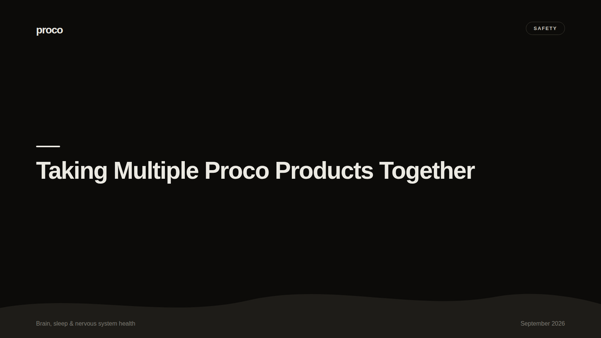 Is It Safe to Take Multiple Proco Products Together? — Proco