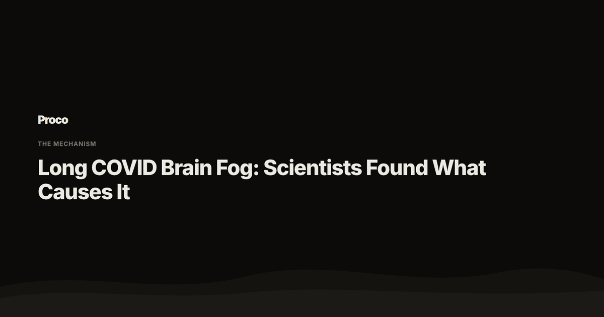 Long COVID Brain Fog — Proco