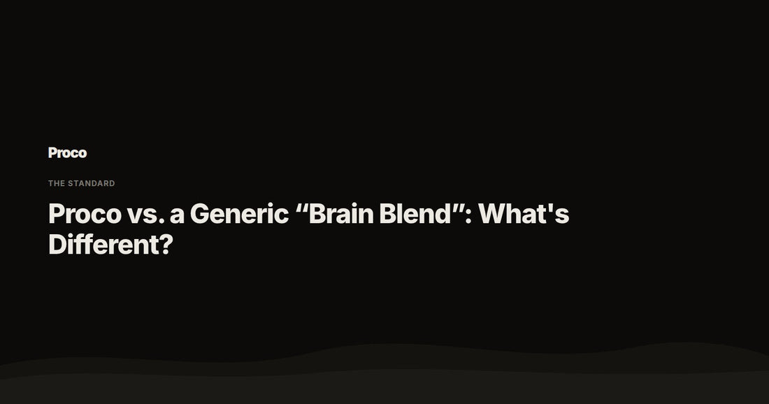 Proco vs Generic Brain Blend — Proco