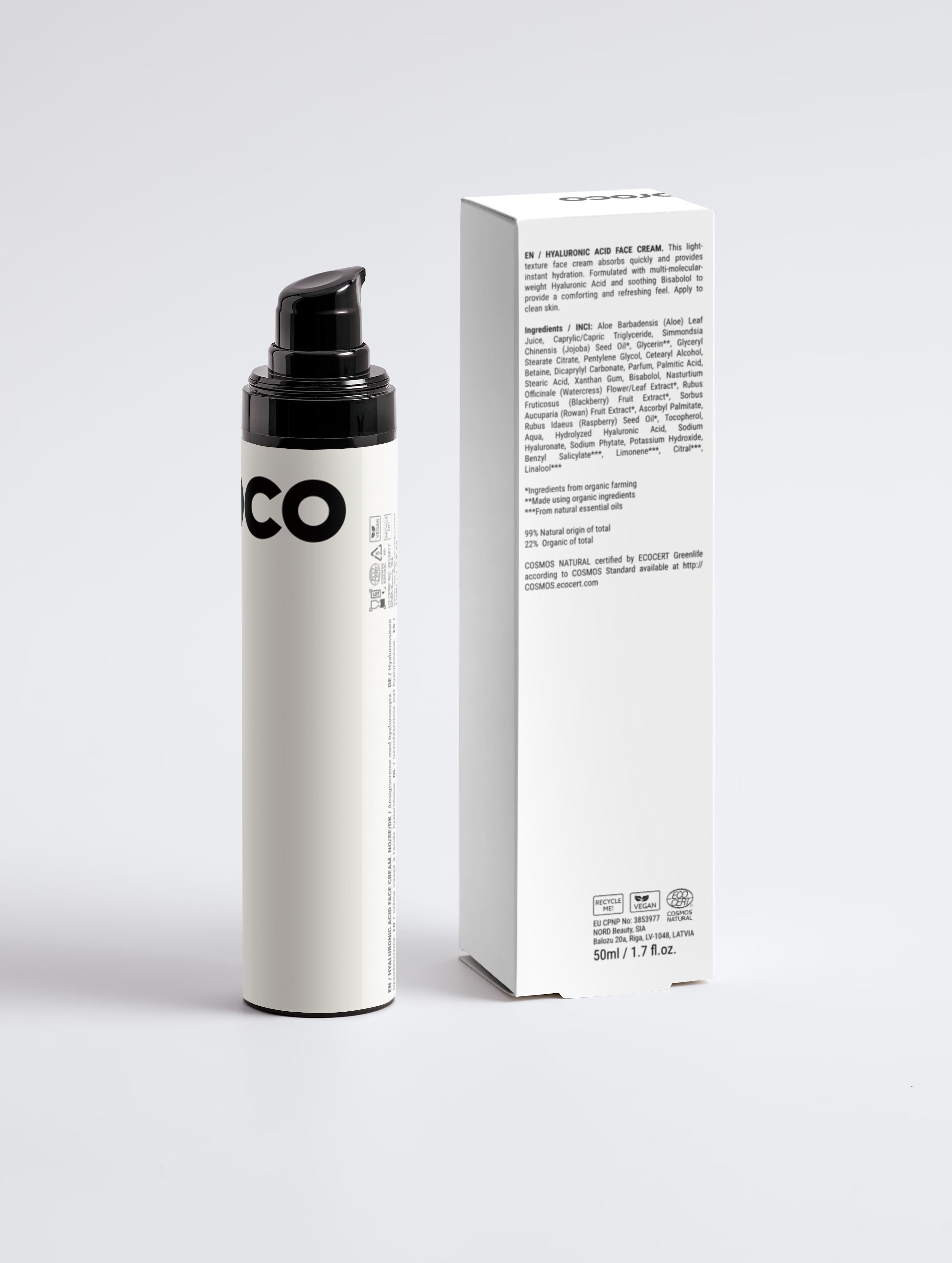 Hyaluronic Acid Face Cream for Men
