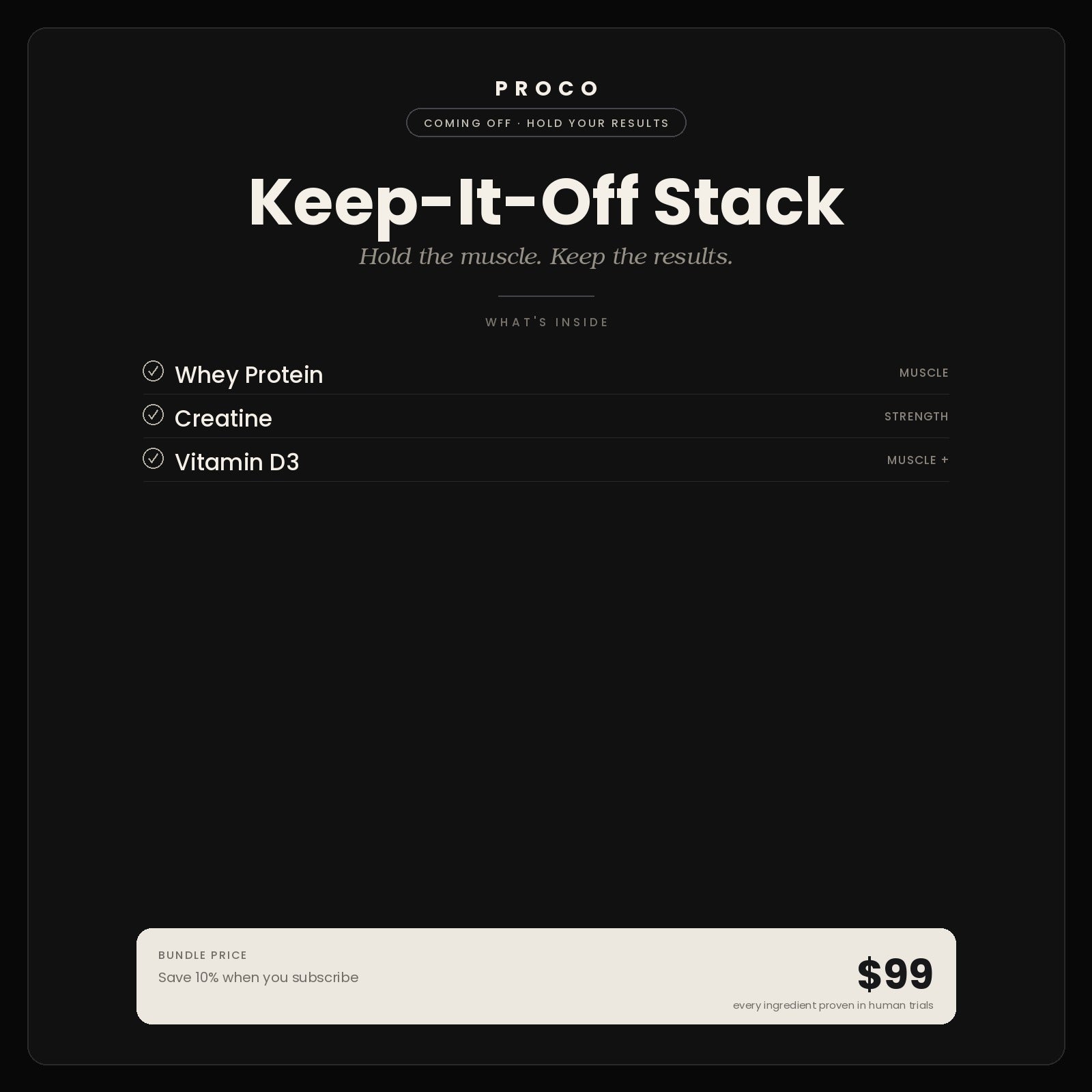 Keep-It-Off Stack