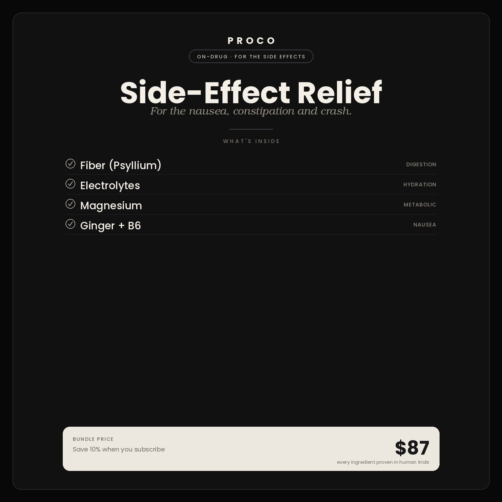 Side-Effect Relief Bundle