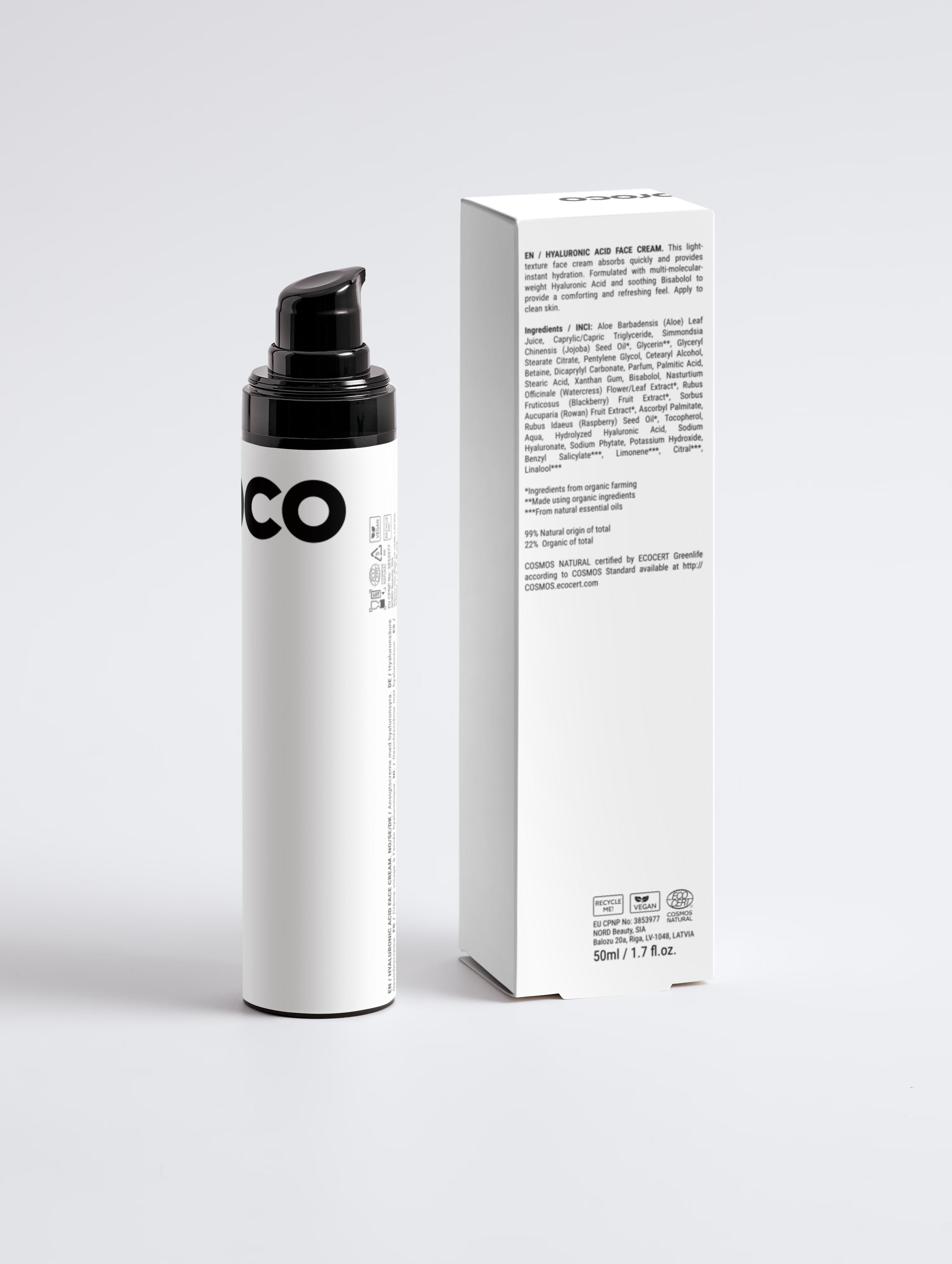 Hyaluronic Acid Face Cream for Men